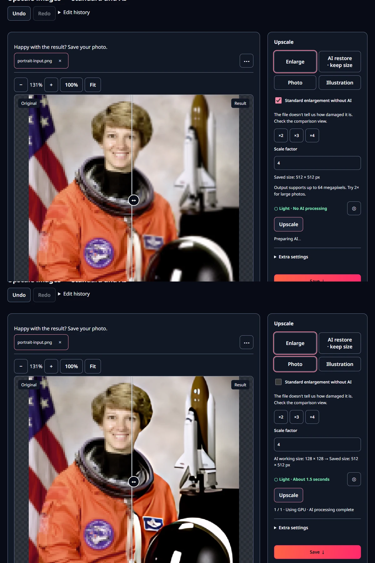 Actual input and settings screens from the current MiruKit tools.